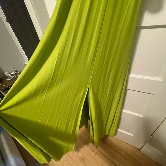 Green pleated crop maxi - Picture 7 of 10